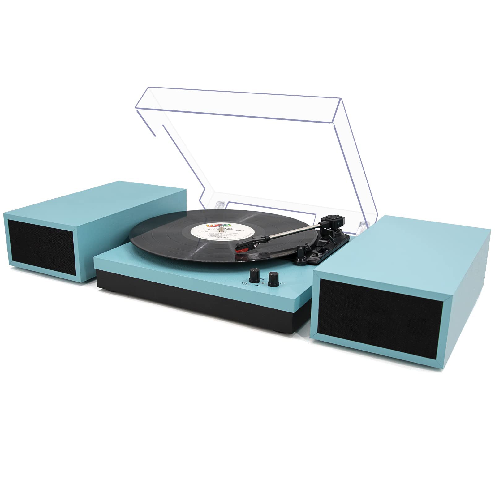 Wireless Turntable with Stereo Bookshelf Speakers