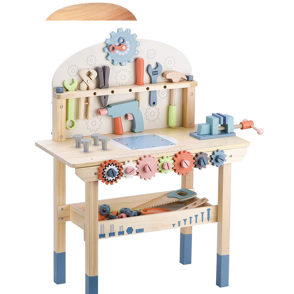 Play Workbench Wooden Tool Bench  with Tools Set